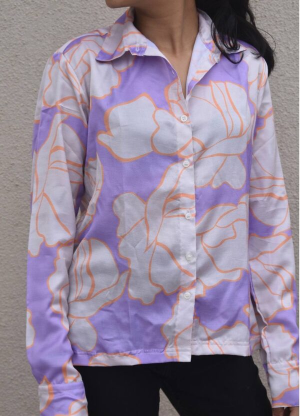 SOFIA SHIRT | Modal Satin Full Sleeved Shirt